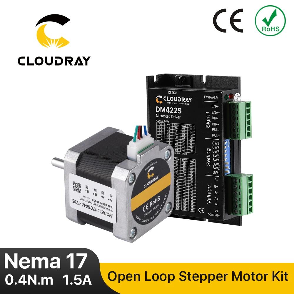 Cloudray Nema 17     ̹ ŰƮ 0.4N.m 1.5A  ̹ 1.0A-5.0A 3D   18-50VDC CNC XYZ